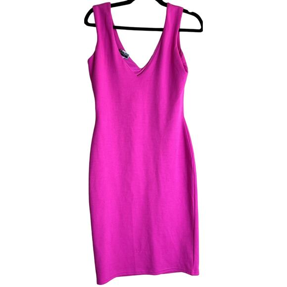 Lipsy London Bodycon Dress Women US 8 Pink Evening Sleeveless Barbiecore Party - Picture 3 of 14